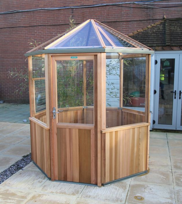 Alton Cedar Greenhouse Evolution OCTAGONAL 6x6 | Greens Garden Buildings